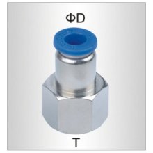 Air Craft Pu Hose Fitting Straight Stud 8mm-1/8 F