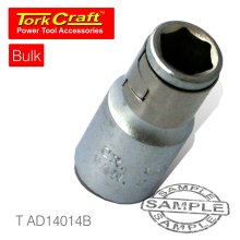 Tork Craft Bit Adaptor Socket Coupler 1/4sq 1/4hex Bulk