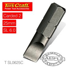 Tork Craft S/D Insert Bit 6mmx25mm 2/Card