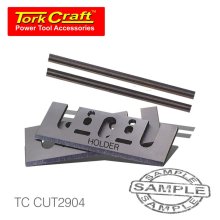 Tork Craft Planer Blades Tungsten W/Holders 82mm