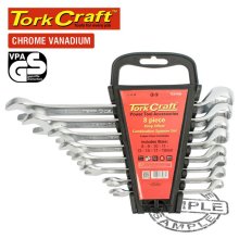 Tork Craft 8pcs deep offset combination spanner set 8-9-10-11-13-14-17-19mm