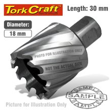 Tork Craft Annular Hole Cutter HSS 18 X 30mm Broach Slugger Bit