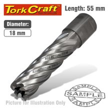 Tork Craft Annular Hole Cutter HSS 18 X 55mm Broach Slugger Bit