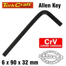 Tork Craft Allen Key Crv Black Finished 6.0 X 90 X 32mm