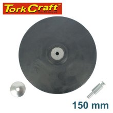 Tork Craft Backing Pad Rubber 150mm W/Arbor
