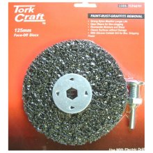 Tork Craft Face Off Disc And Arbor 125mm Carded For Drill