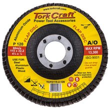 Tork Craft Flap Disc 115mm 15 Deg.Angle 120grit