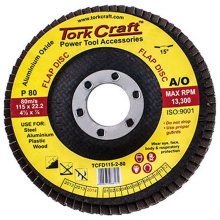 Tork Craft Flap Disc 115mm 15 Deg.Angle 80grit