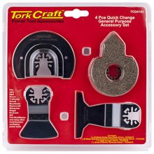 Tork Craft Quick Change Oscilating General Purpose Accessory Kit 4pc