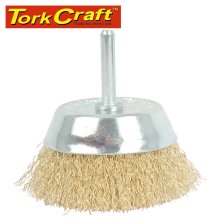 Tork Craft Wire Cup Brush 75mm X 6mm Shaft Blister