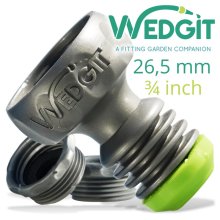 Wedgit tap connector 26.5mm 3/4" c/w 2 x adaptors