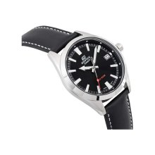 Edifice Analog Leather Black EFV-100L-1AVUDF