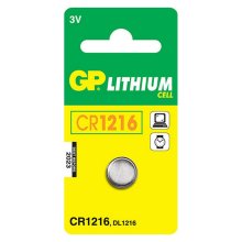 GP CR1216 Lithium Battery Card 1 Battery