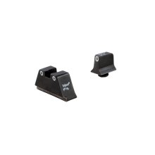 TRIJICON - Glock Suppressor Night Sight Set-White Front/White Rear with Green Lamps for 9mm/40/4