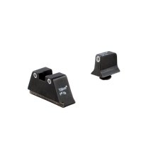 TRIJICON - Glock Suppressor Night Sight Set-White front/White rear with Green Lamps for 10mm/45