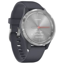 Garmin vivomove 3S Sport Granite Blue Silicone with Silver Hardware Watch