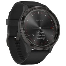 Garmin vivomove 3 Sport Black Silicone with Slate Hardware Watch