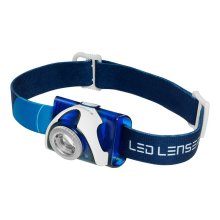 Led Lenser SEO7R Headlamp - Blue - Rechargeable - Gift