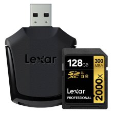 Lexar SD Pro 2000x 128GB Uhs II Plus Reader
