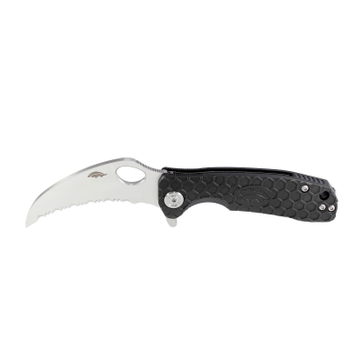 (image for) CMS-BLK HONEY BADGER CLAW L/R MEDIUM - BLACK SERRATED