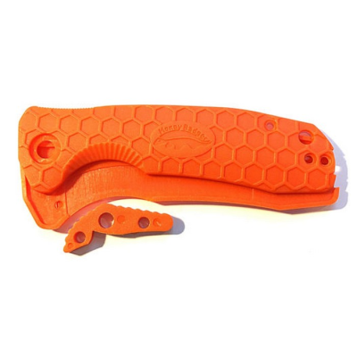 (image for) XL-ORG HONEY BADGER FRN HANDLE SET LARGE - ORANGE
