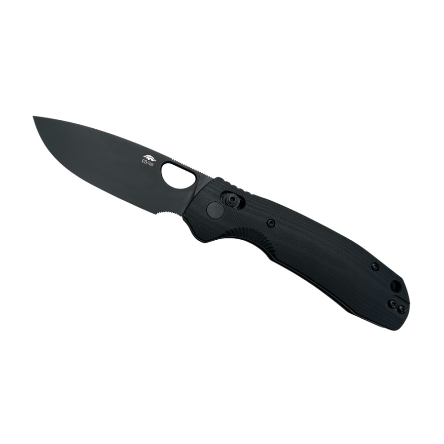 Modal Additional Images for HB CROSS-BOLT DROP-POINT MED-LARGE D2 BLADE BLK PVD G10 GREY