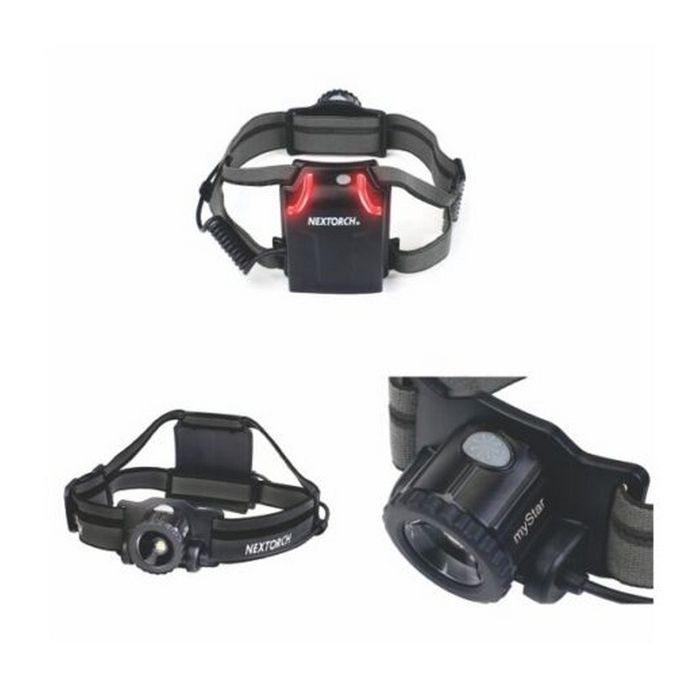 (image for) NEXTORCH MYSTAR V2.0 RECHARGE ZOOM 3000mAh 760 LUMENS HEADLAMP BLK