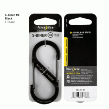 Nite Ize S-Biner S/Steel Double Gated Carabiner #4 - Black (SB4-03-01)