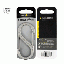 Nite Ize S-Biner S/Steel Double Gated Carabiner #4 - Stainless (SB4-03-11)