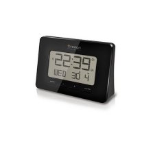 RM938 Radio Controlled Alarm Clock - Black Oregon