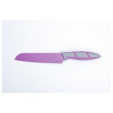 Ultra-Edge 6.5' Purple Santoku Knife Non-Stick Stainless Steel Blade Ergo Handle