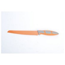 8' Orange Bread Knife Non-Stick Stainless Steel Blade Ergo Handle