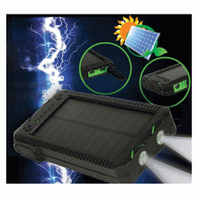 Surviva Solar Power Bank W/Flashlight & Lighter 12000mah