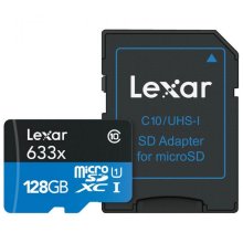 Lexar SD Micro High Speed 633x 128GB + SD Adapter