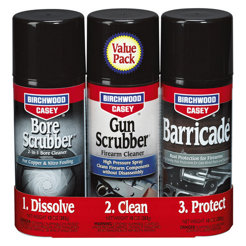 (image for) Birchwood Casey 1-2-3 Aerosol Value Kit (3 Tins)