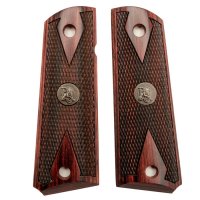 (image for) Pachmayr Custom Laminate 1911 Grip Double Diamond Rosewood