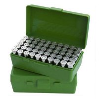 (image for) MTM AMMO BOX 50 RD 25 ACP / 32 H&H GREEN