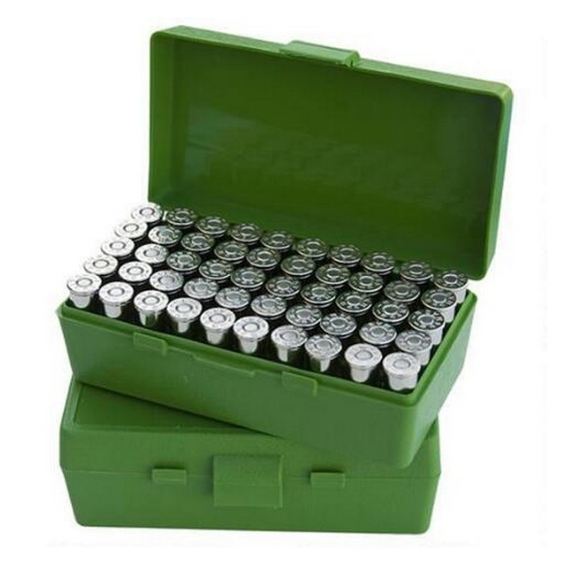 (image for) MTM AMMO BOX 50 RD 25 ACP / 32 H&H GREEN
