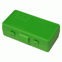 (image for) MTM Ammo Box 38/357 Flip Top 50-Rd Green