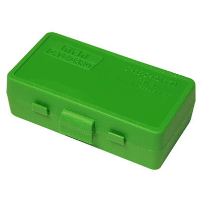 (image for) MTM Ammo Box 38/357 Flip Top 50-Rd Green