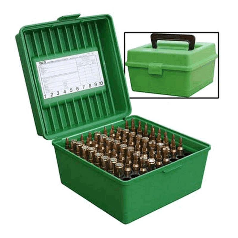 (image for) MTM Ammo Box 100 Rd With Handle (Green)