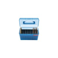 (image for) MTM AMMO BOX 50 RD RIFLE FLIP-TOP BLUE