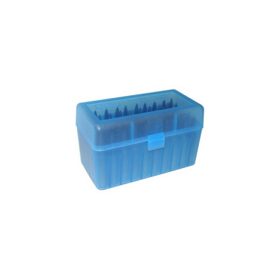 (image for) MTM Ammo Box 50 RD Rifle Flip-Top Blue