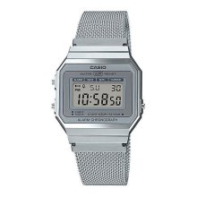 Casio Retro Steel Mesh Super Slim Watch - Unisex