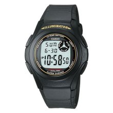 Casio Standard Round Black Gold Digital Watch