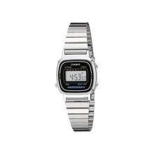 Casio Retro Silver Black Digital Watch