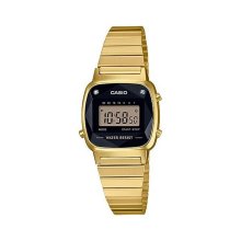 Casio Retro Gold Diamond Black Digital Watch