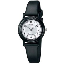 Casio Analog Black Rect Number Dial Watch