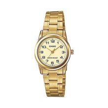 Casio Analog Gold Ion Plated Band Watch