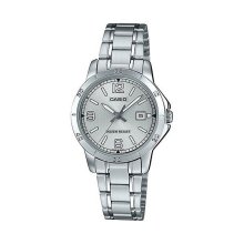 Casio Analog Steel White Dial Watch